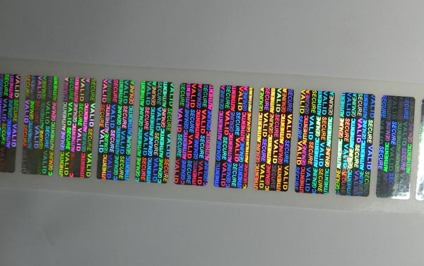 hologram sticker photo