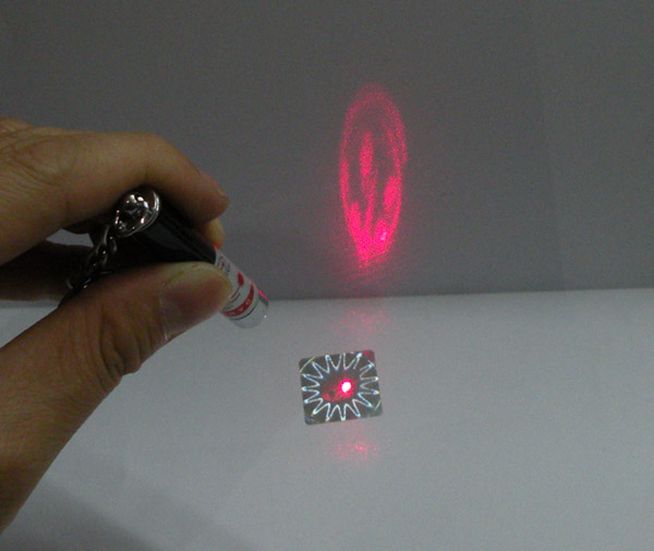 hologram sticker photo